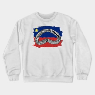 Philippine Flag Tribal line Art / Baybayin word BA Crewneck Sweatshirt